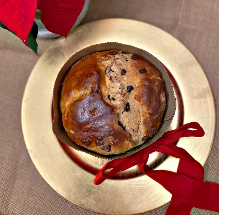 PANETTONE DE CHOCOLATE Y PAPAYA