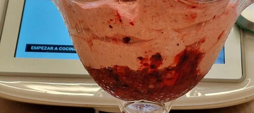 Espuma de frutos Rojos con miel