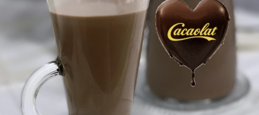 Batido de chocolate estilo Cacaolat