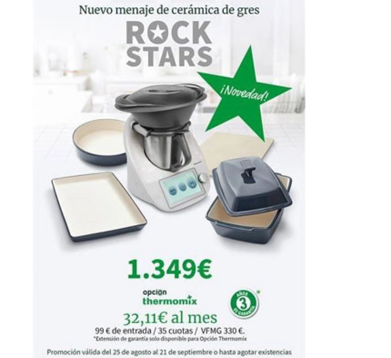 NOVEDAD! THERMOMIX +MENAJE ROCKSTARS