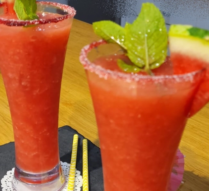 Granizado o coctel de sandia