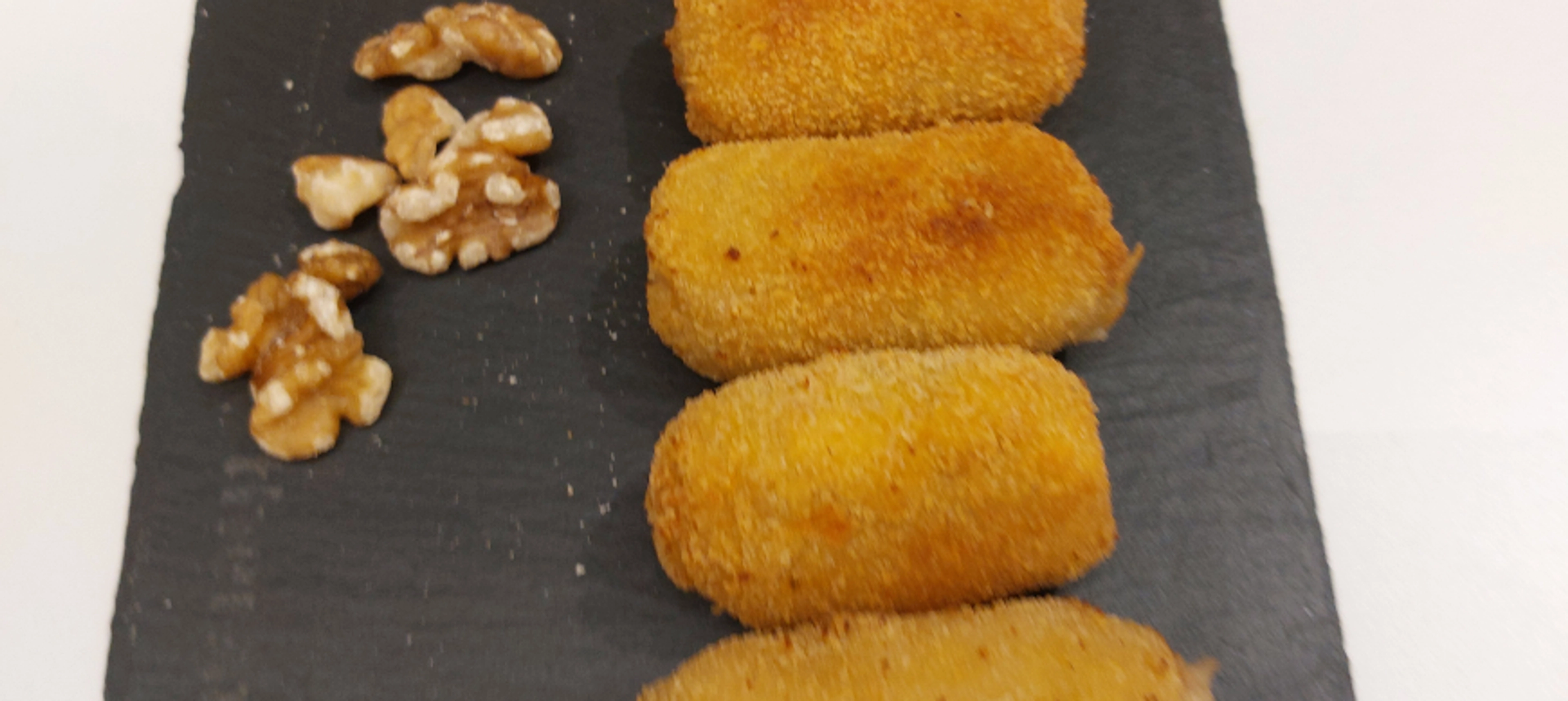 CROQUETAS DE GORGONZOLA,PERA Y NUECES con Thermomix