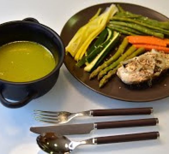 Papillote de pollo a la pimienta con verduras y caldo, con vídeo de Thermomix®