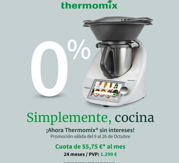 Precio Thermomix® TM6, financiación sin intereses